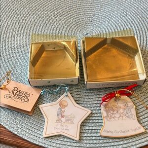 Porcelain Precious Moments Ornaments